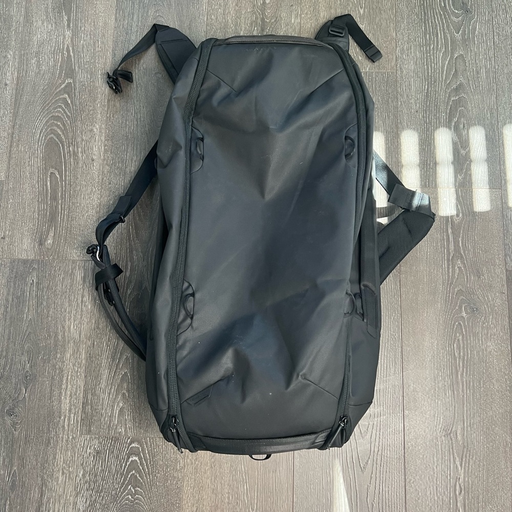 Like new 65L peak travel backpack.